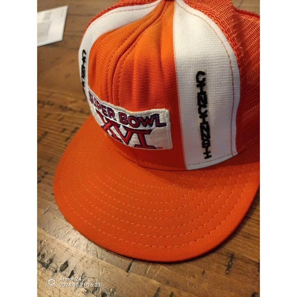 Vintage Rare superbowl super bowl 16 xvI hat cap 1982 Stripes Cincinnati #14